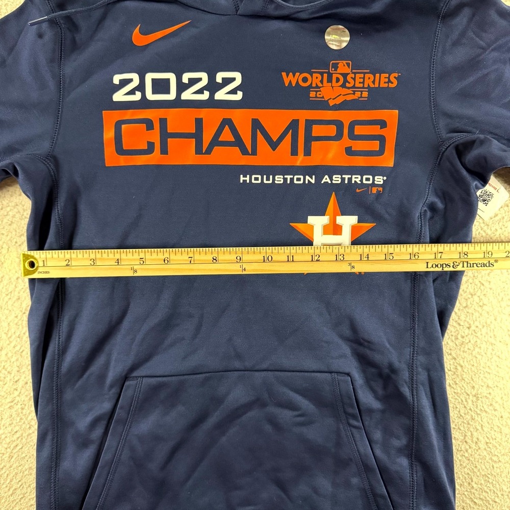 Nike Hoodie Mens Small Blue Houston‎ Astros 2022 World Series Champions Graphic - Picture 5 of 8